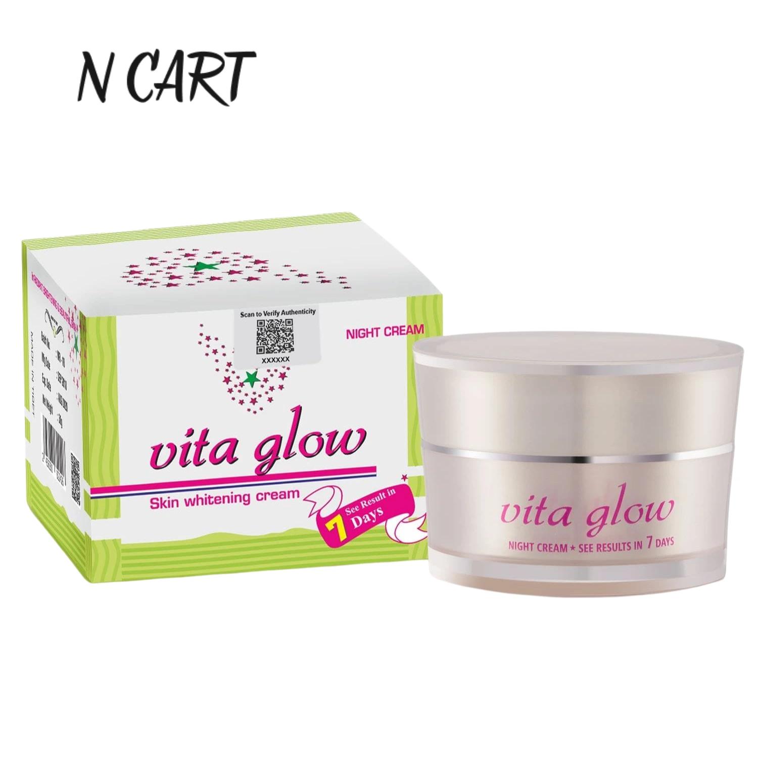 Original Vita Glow Night Cream with Glutathione for Skin Whitening  Achieve Brighter & Healthier Skin