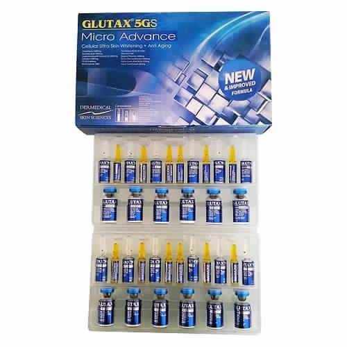 Glutax 5GS Micro Advance Ultra Skin Whitening Injection 12 vials