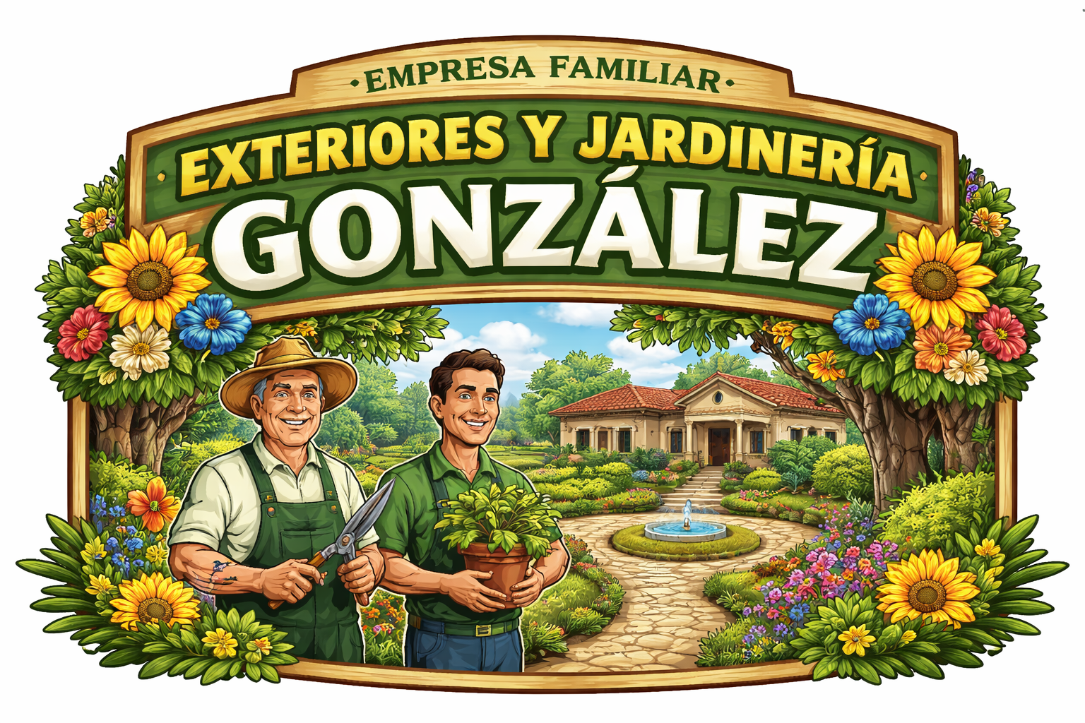 Empresa exteriores y jardinería González.