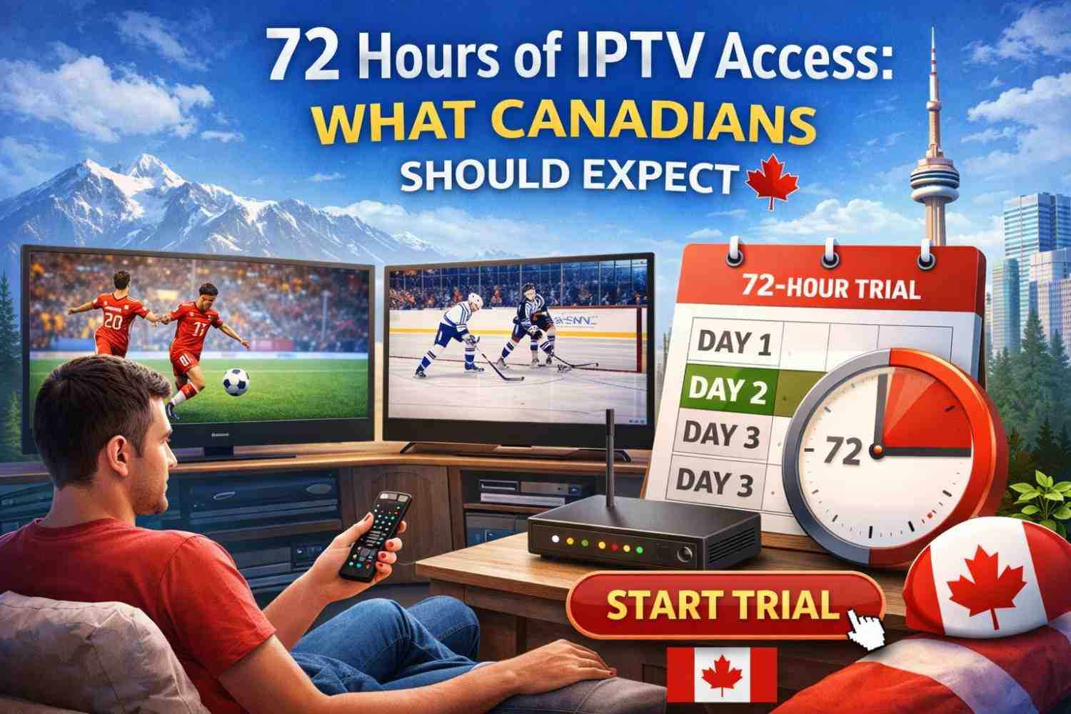 72 Hours of IPTV Access: What Canadians Should Expect