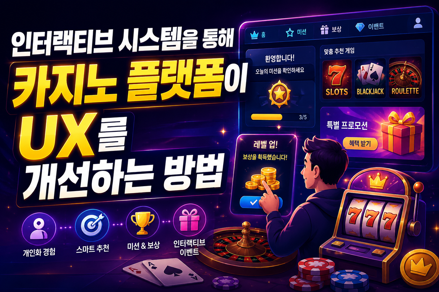인터랙티브 시스템을 통해 카지노 플랫폼이 UX를 개선하는 방법