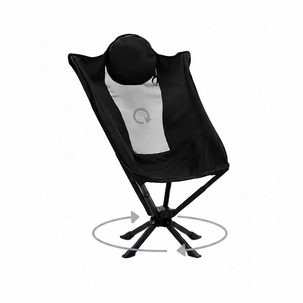 High back camping chair