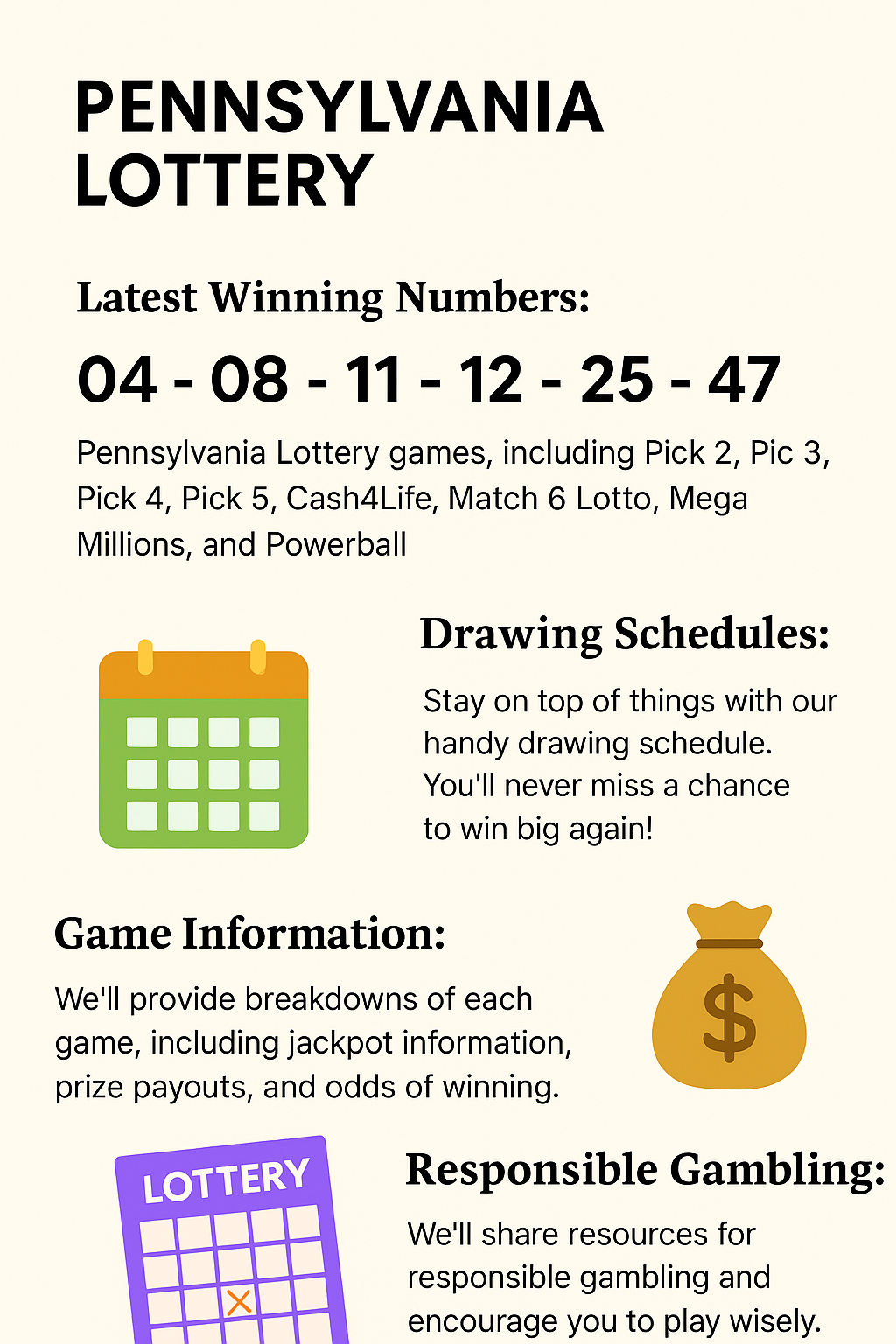 Pennsylvania Lottery Results & Winning Numbers