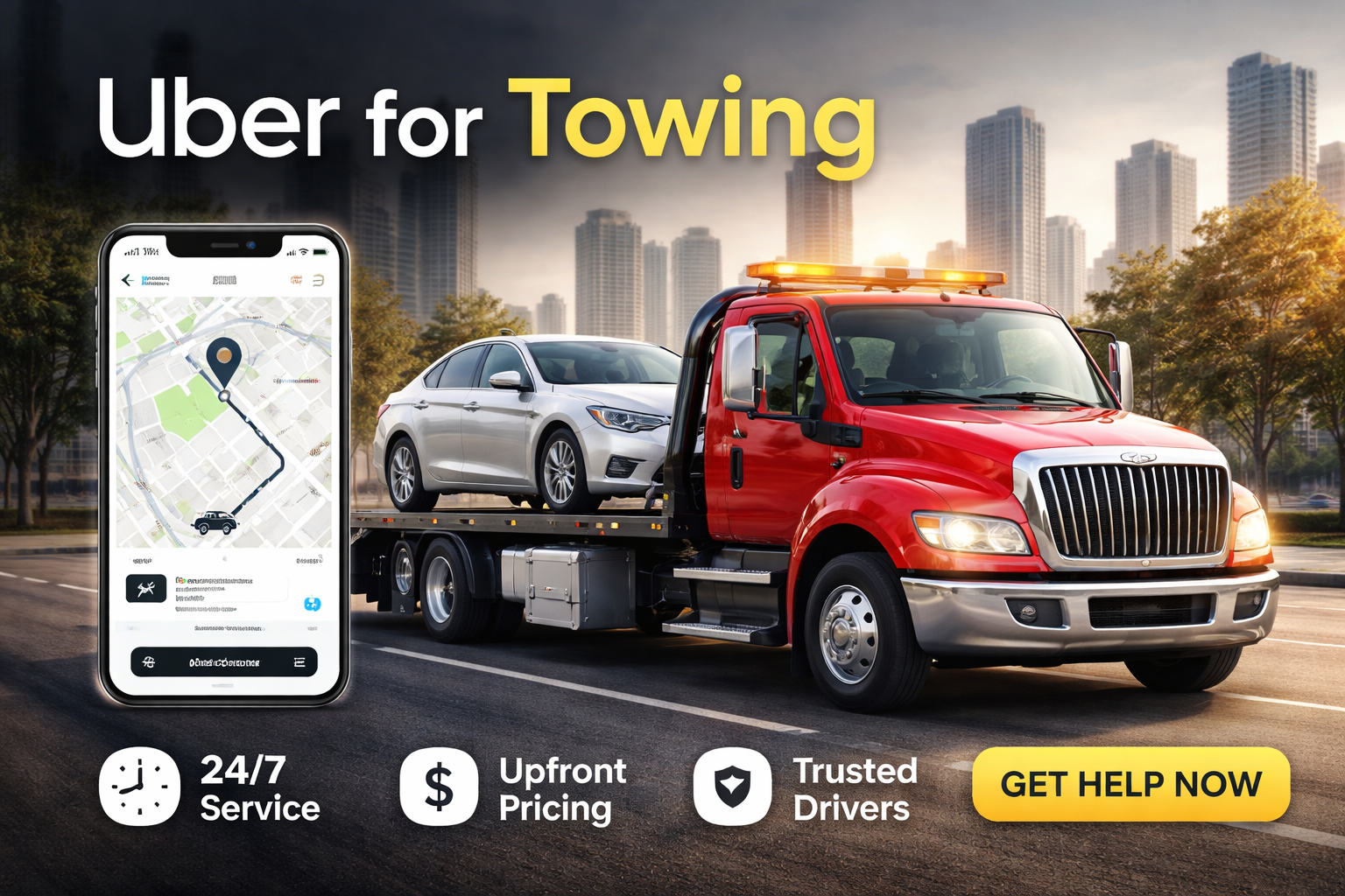 Turn Your Idea into a Profitable On-Demand Uber For Towing App