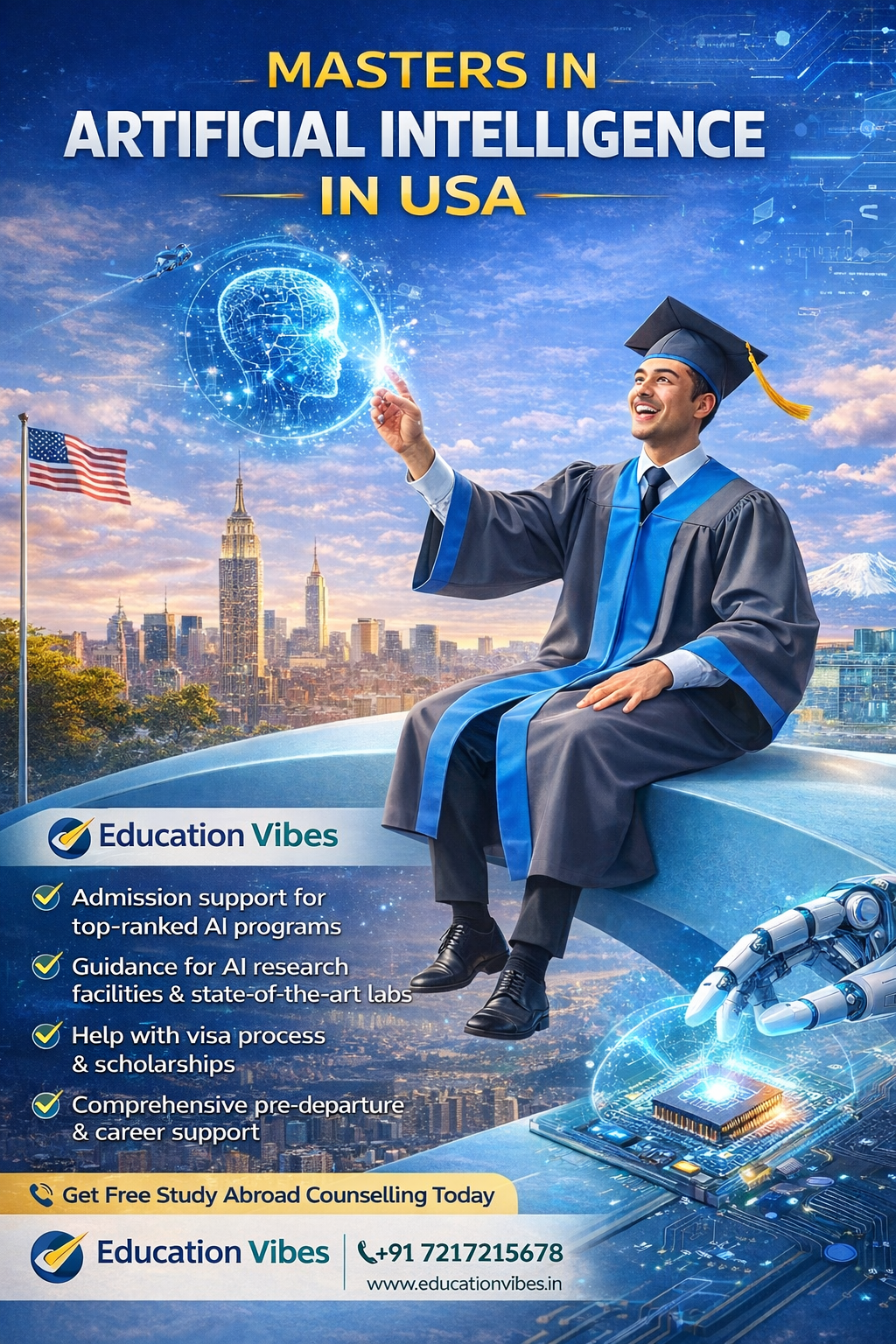 Masters in Artificial Intelligence in USA: Universities, Fees & Career Opportunities | Education Vibes