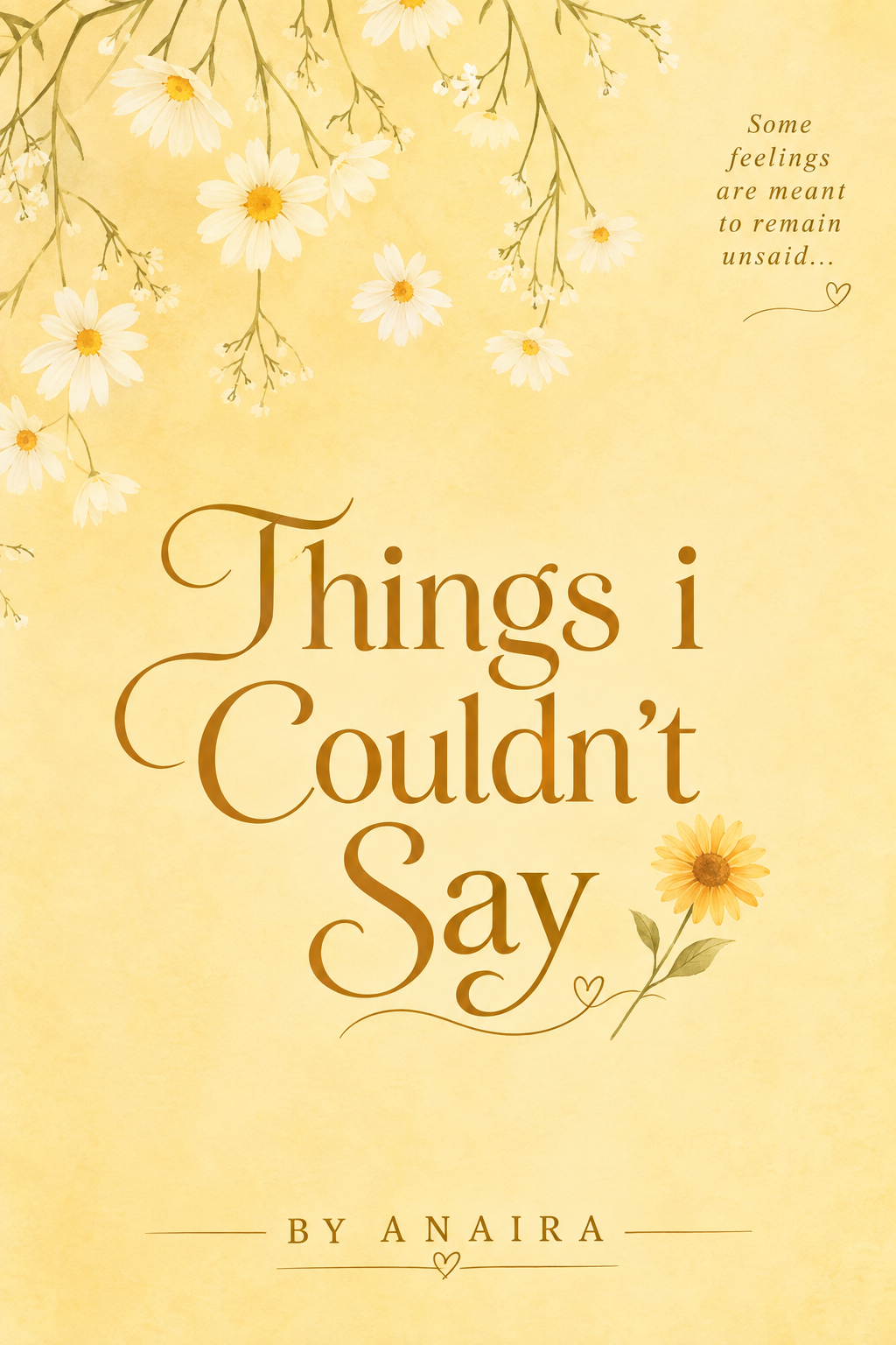 Things I Couldn't say