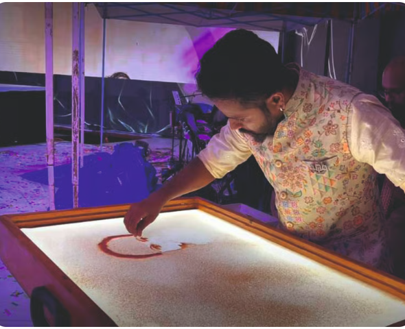 Sandimage | Best sand artist bengaluru | Sand Art Renu