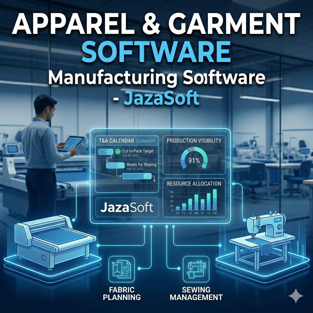 Apparel Software | Garment Manufacturing Software -JazaSoft