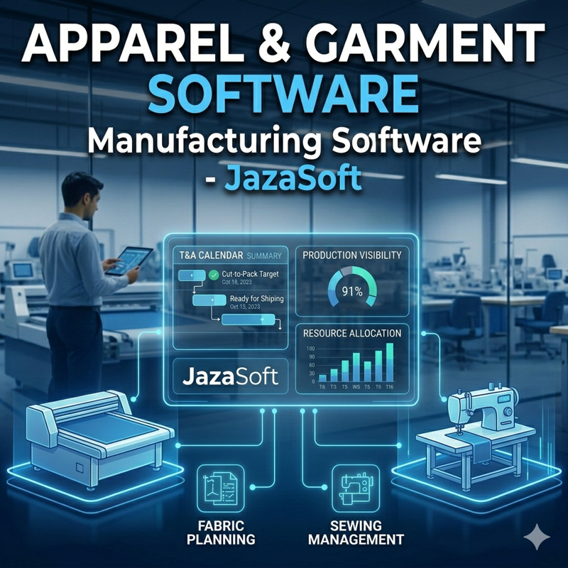 Apparel Software | Garment Manufacturing Software -JazaSoft