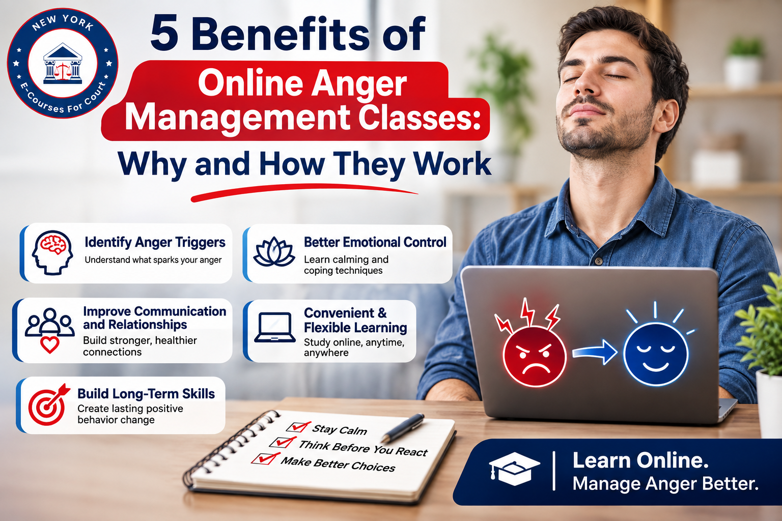 5 Benefits of Online Anger Management Classes: Why and How They Work