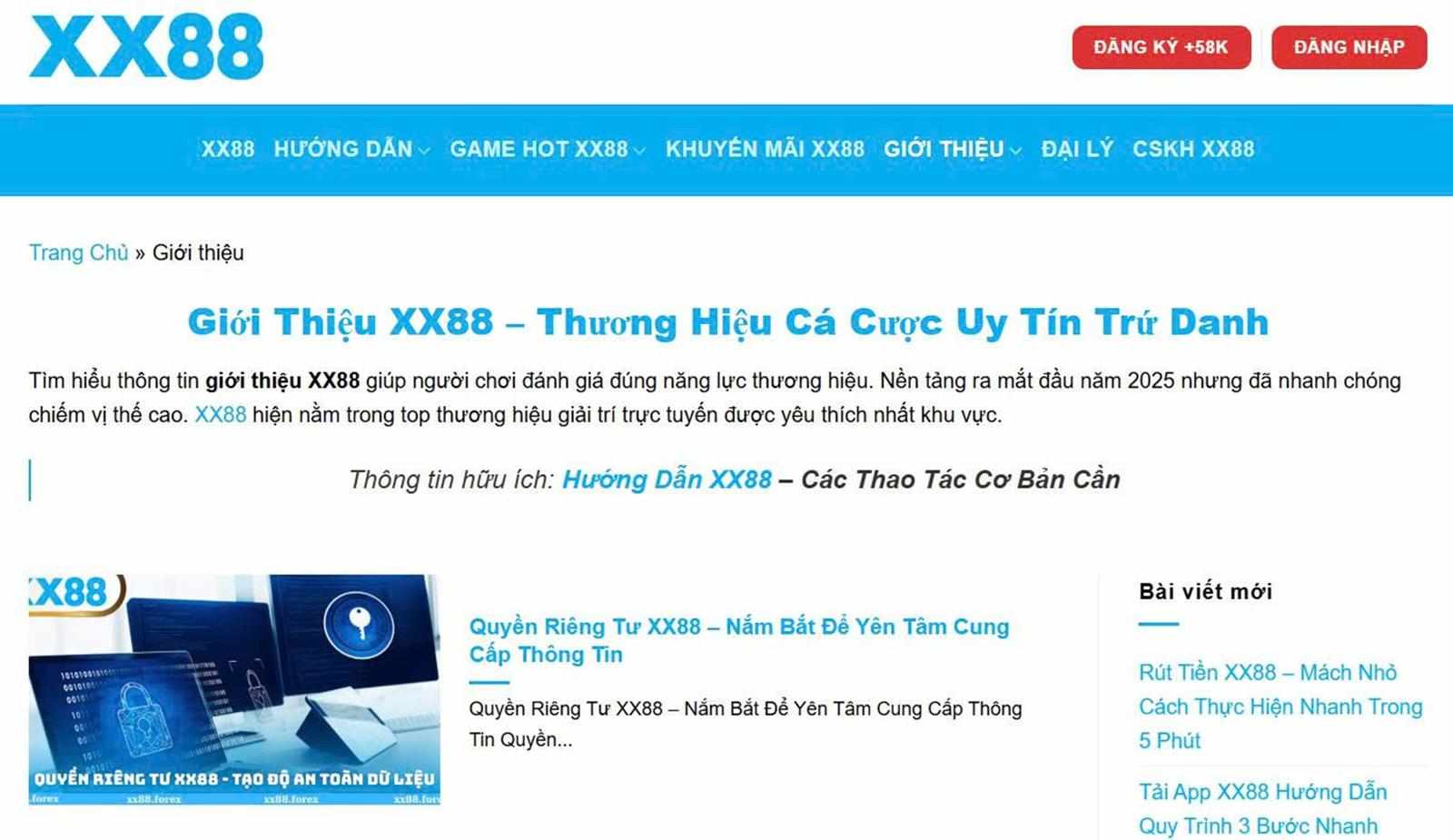 Giới Thiệu XX88 Điểm Đến Giải Trí Trực Tuyến Thu Hút Người Dùng