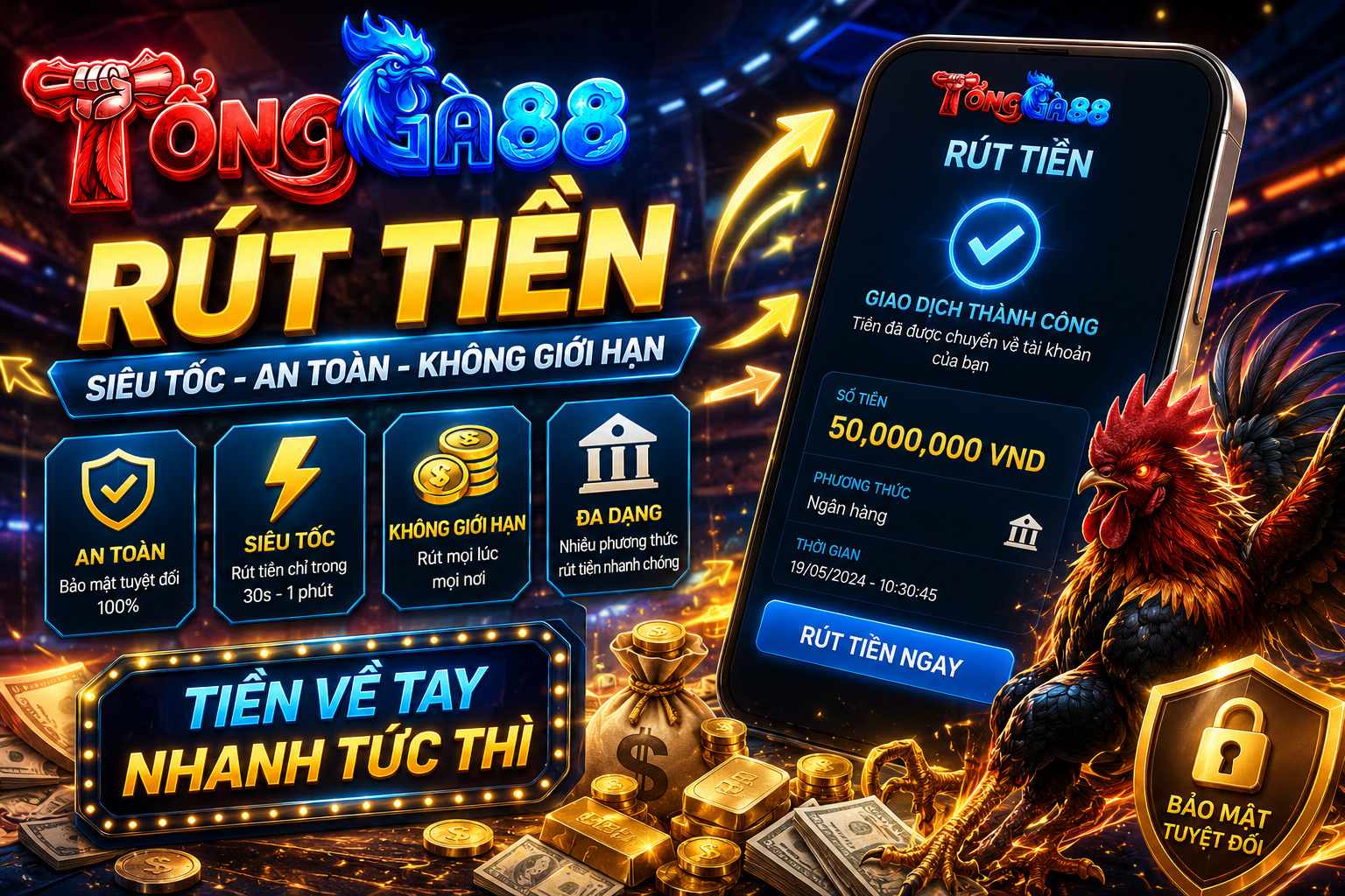 Rút Tiền Tổng Gà 88 Trên Smartphone Có Thuận Tiện Không?