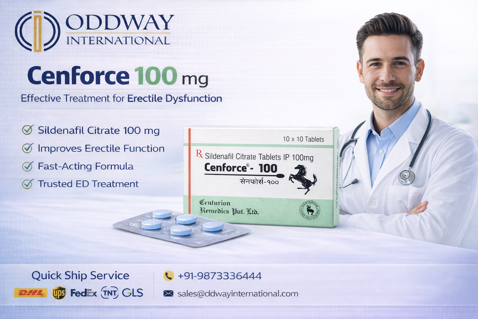Buy Cenforce 100 mg Tablet Price Online - Oddway International