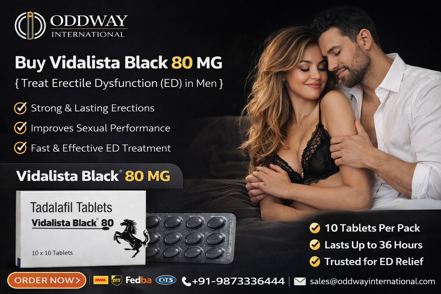 Vidalista Black 80 mg - Oddway | Vidalista 80 mg Black Tablets