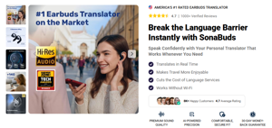 SonaBuds Translating Earbuds