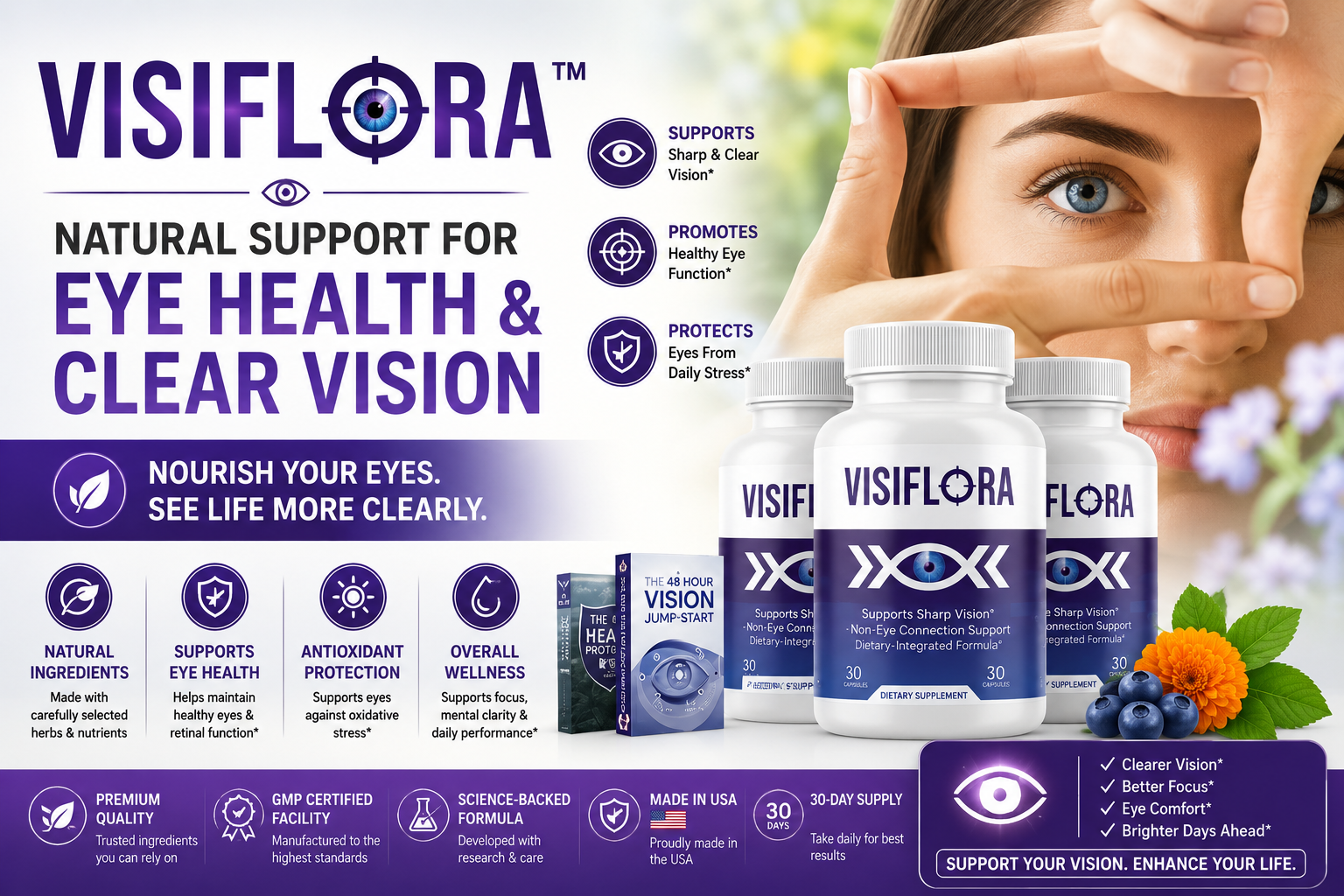 Visiflora™ – Natural Support for Eye Health & Clear Vision