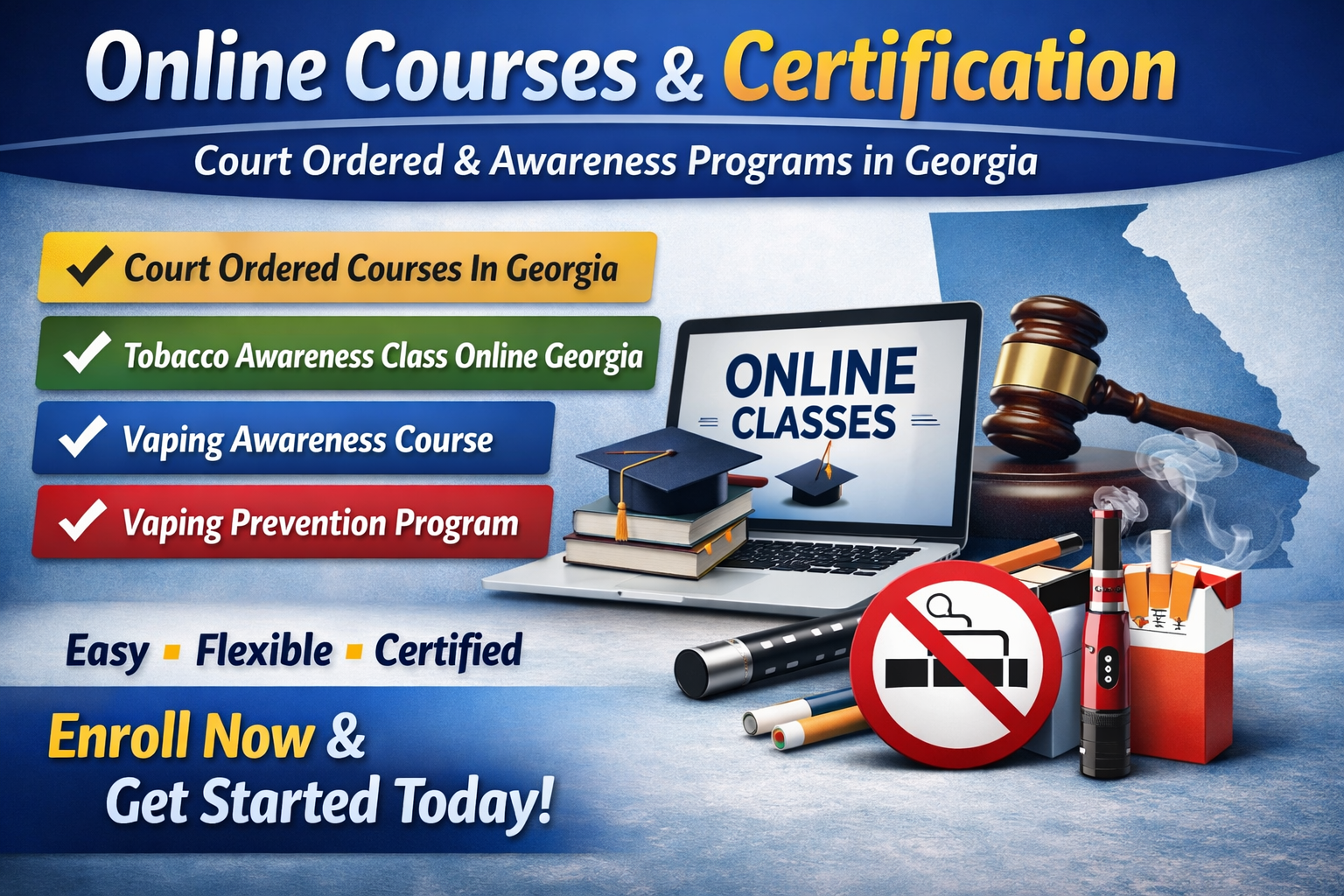 Online Courses and Certification for Court Compliance and Awareness Programs