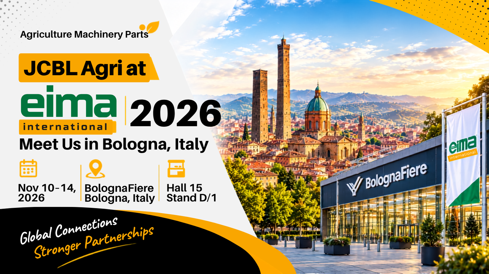 JCBL Agri at EIMA International 2026: Meet Us in Bologna, Italy