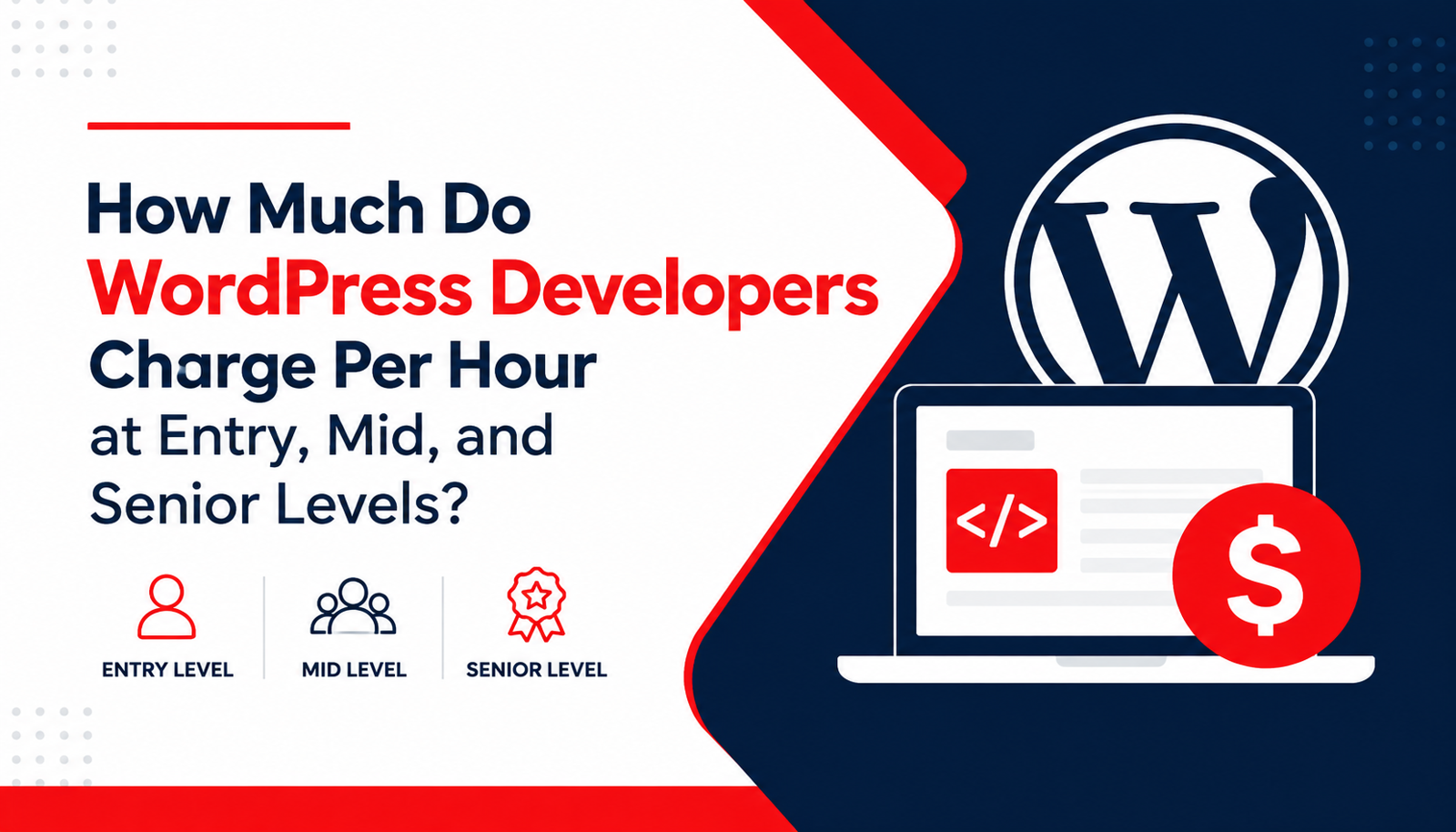 How Much Do WordPress Developers Charge Per Hour at Entry, Mid, and Senior Levels?