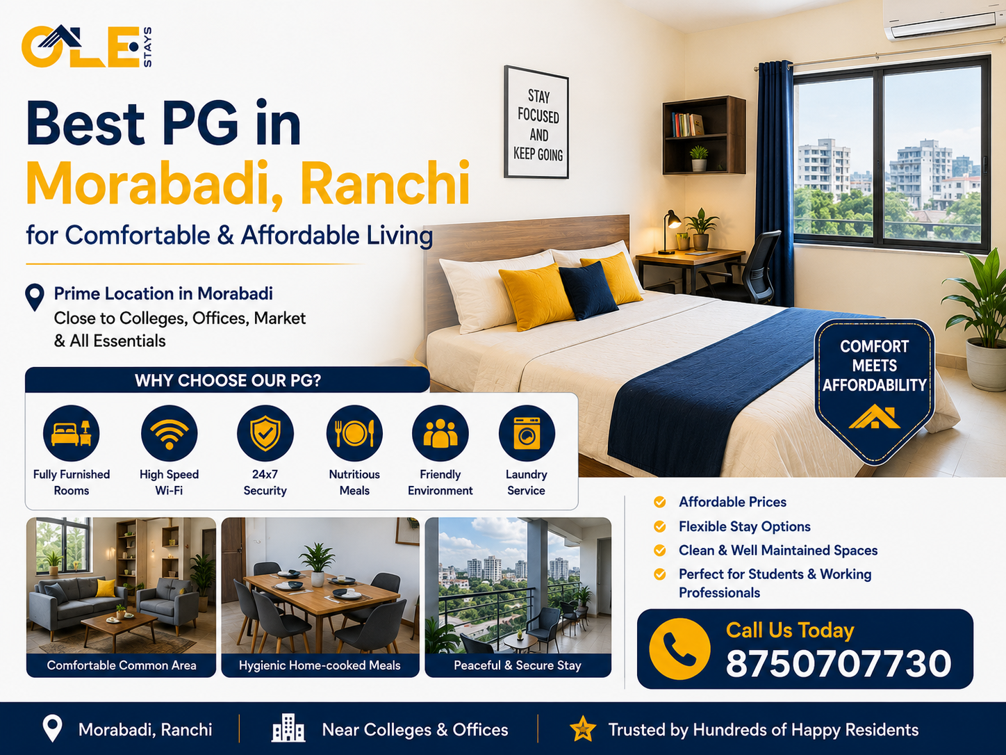 Best PG in Morabadi Ranchi for Comfortable & Affordable Living