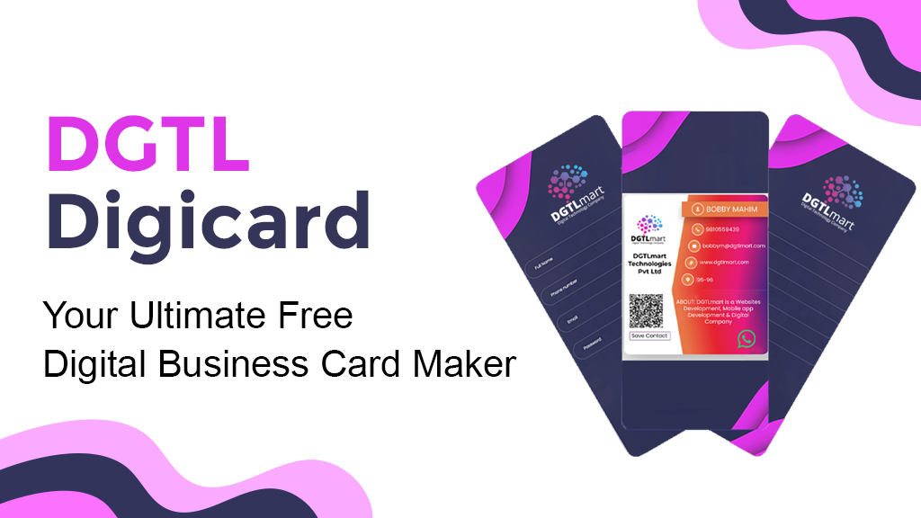 Free Digital Business Card - Digicard Free Visiting Card Maker