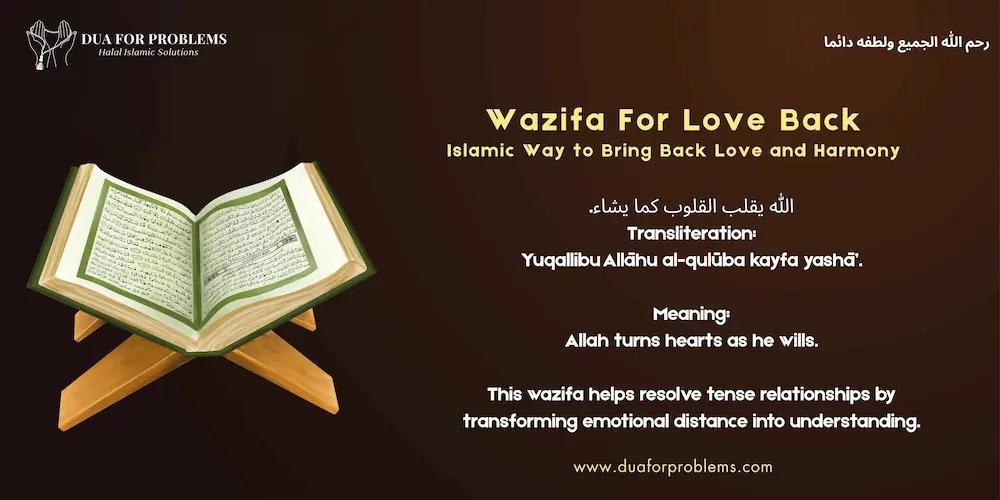 Powerful Wazifa for Love Back With You