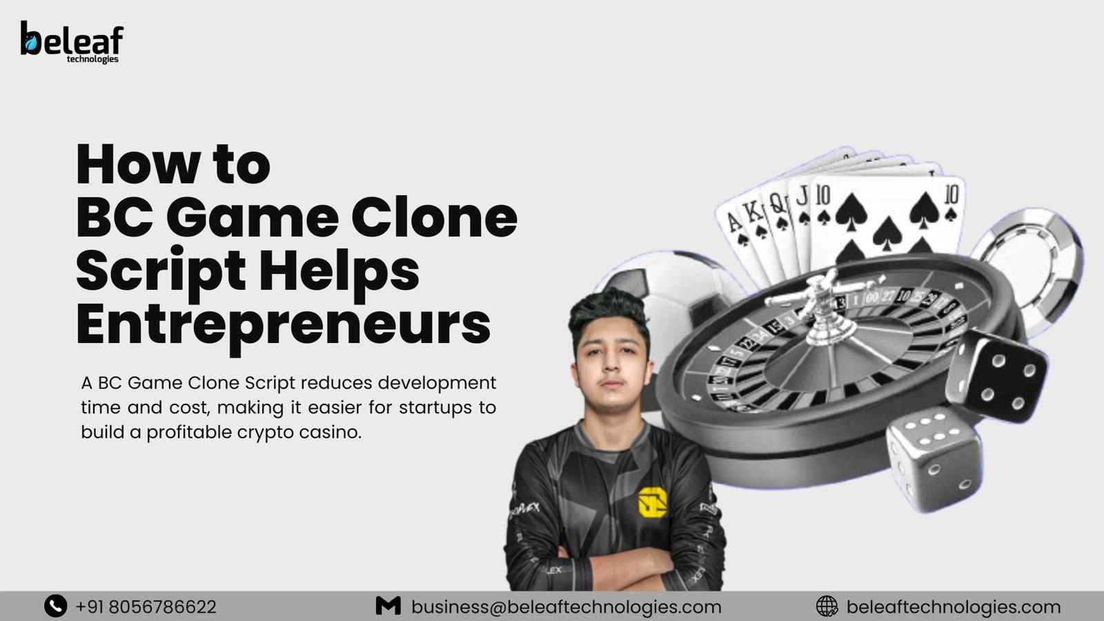 How to BC Game Clone Script Helps Entrepreneurs Launch a Crypto Casino Platform?