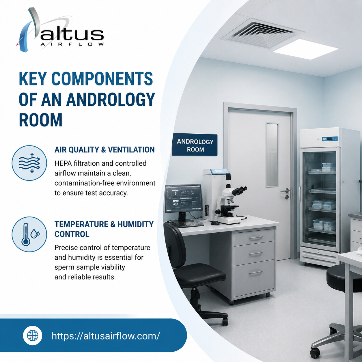 What Are the Key Components of an Andrology Room?