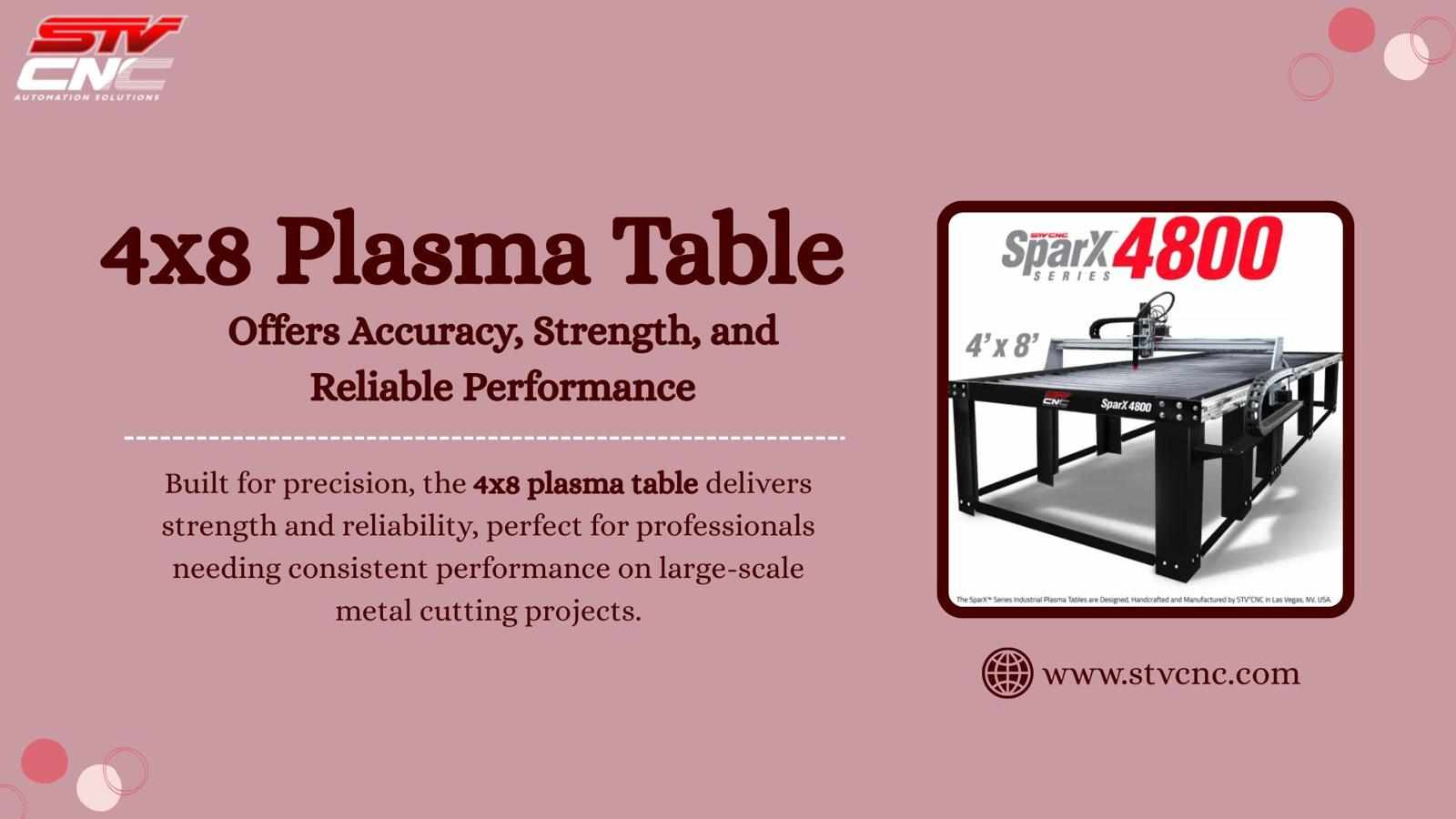 4x8 Plasma Table Offers Accuracy, Strength, and Reliable Performance