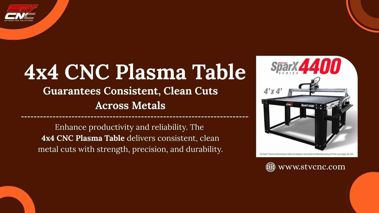 4x4 CNC Plasma Table Guarantees Consistent, Clean Cuts Across Metals