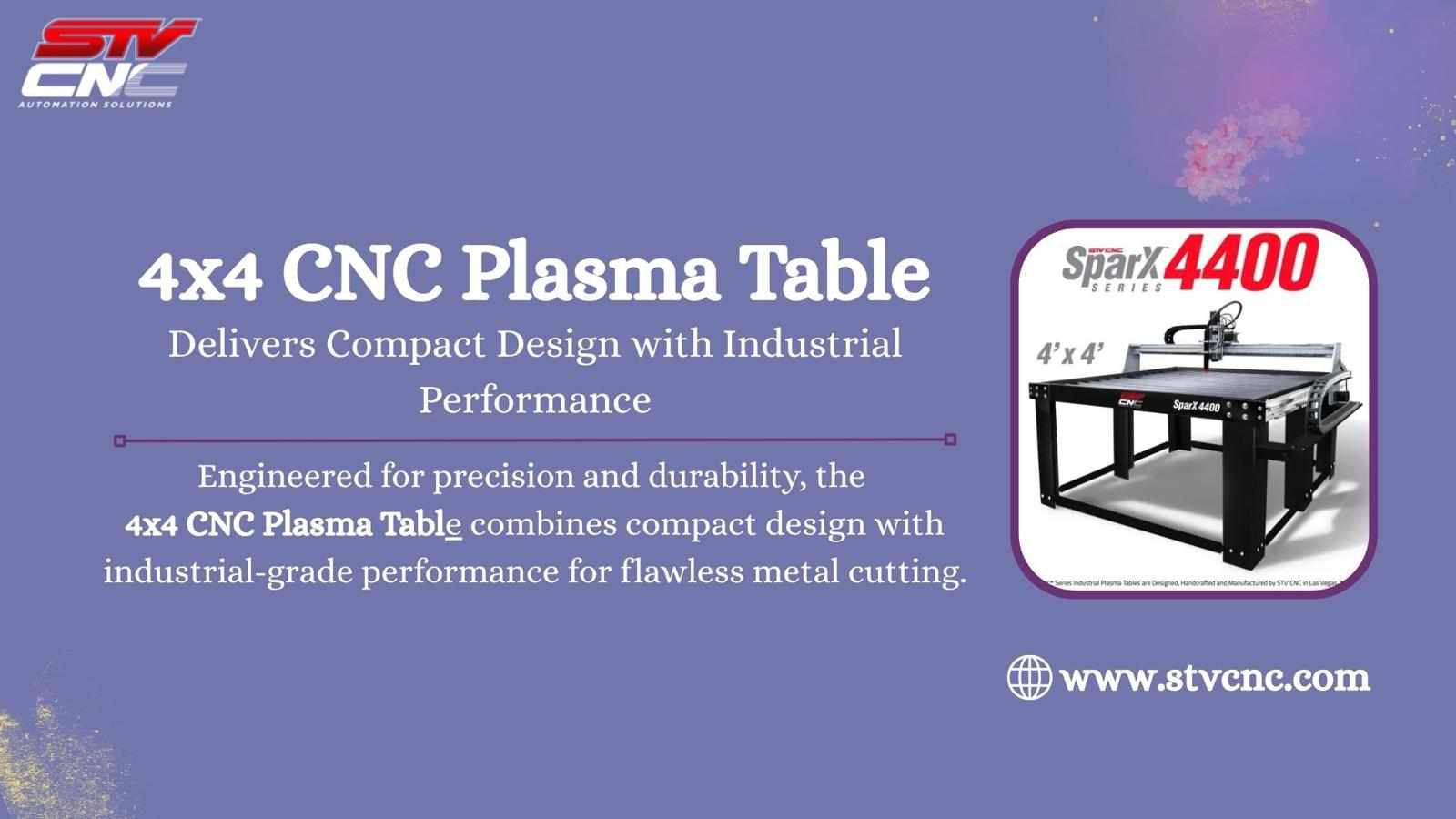 4x4 CNC Plasma Table Delivers Compact Design with Industrial Performance