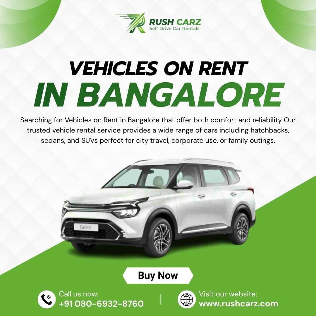 Affordable Vehicles on Rent in Bangalore Service - Book Now