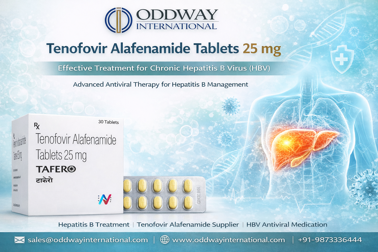 Tenofovir Alafenamide 25 mg Tablets Price & Wholesale – Oddway