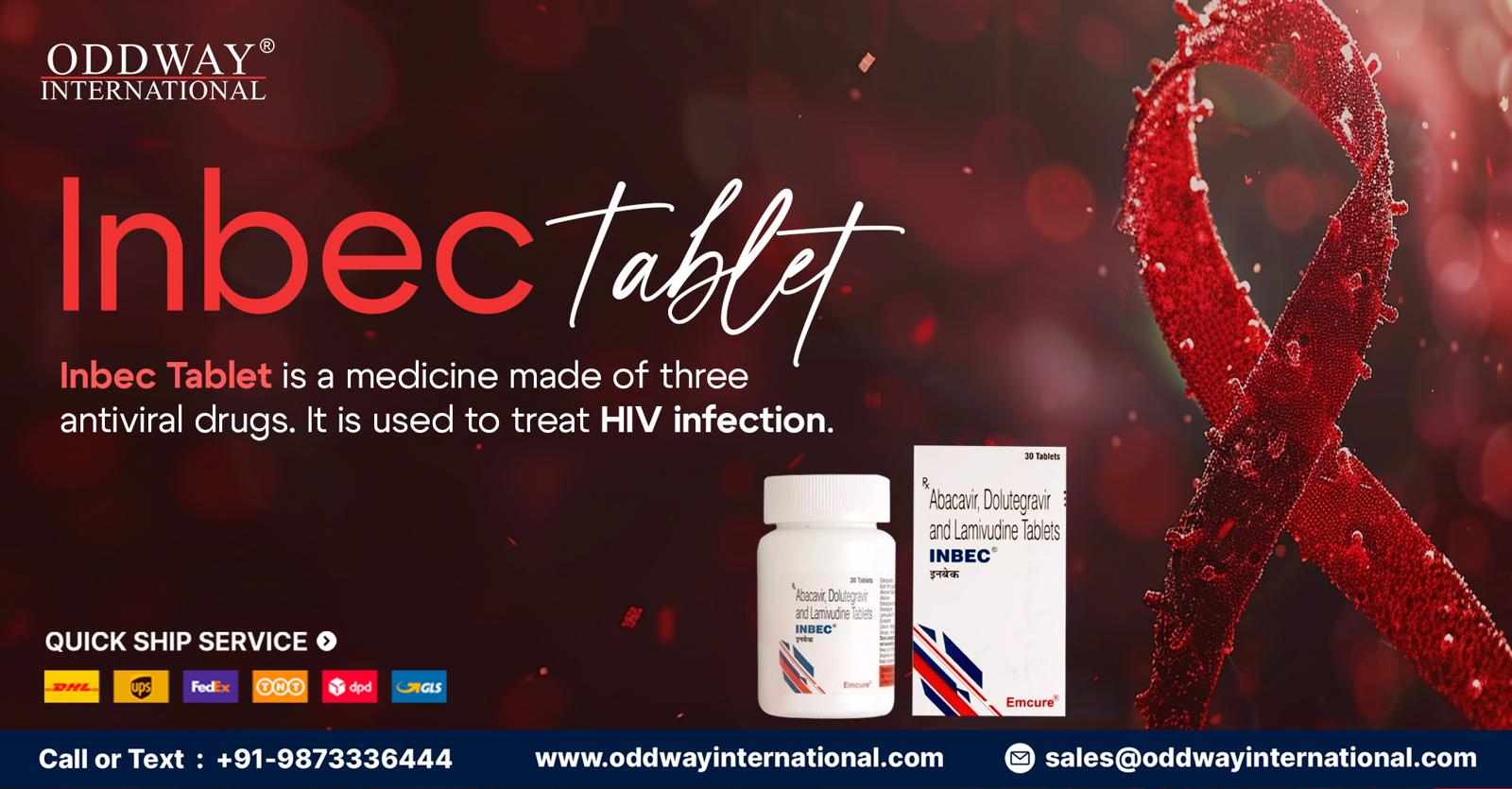 Buy Inbec Tablet | Abacavir, Lamivudine, Dolutegravir - Oddway