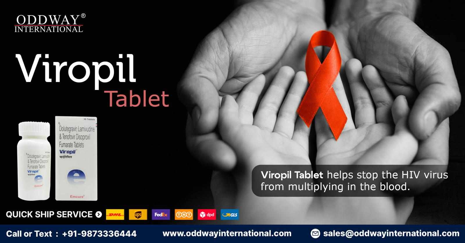 Viropil Tablet-Lamivudine 300 mg, Dolutegravir,TDF Price- Oddway