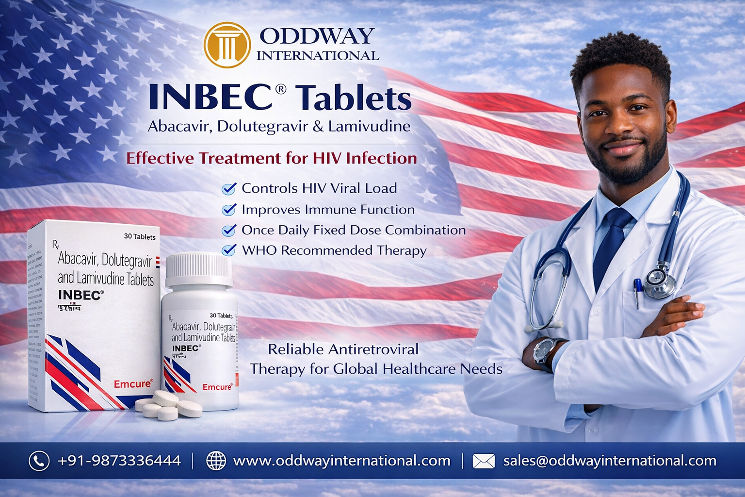Buy Inbec Tablet | Abacavir, Lamivudine, Dolutegravir - Oddway