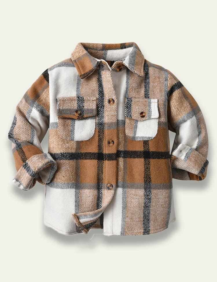 Elevate Your Winter Style with the Bebehanna Plaid Woolen Coat - Timeless Elegance and Cozy Comfort.