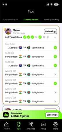 IPL Live Score App - Live Score Update