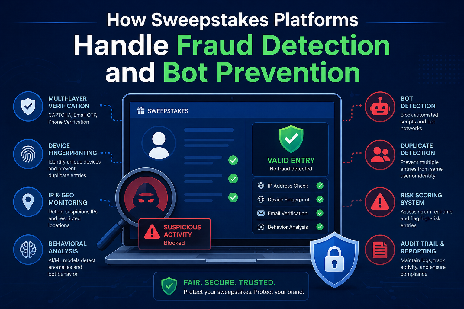 How Sweepstakes Platforms Handle Fraud Detection and Bot Prevention