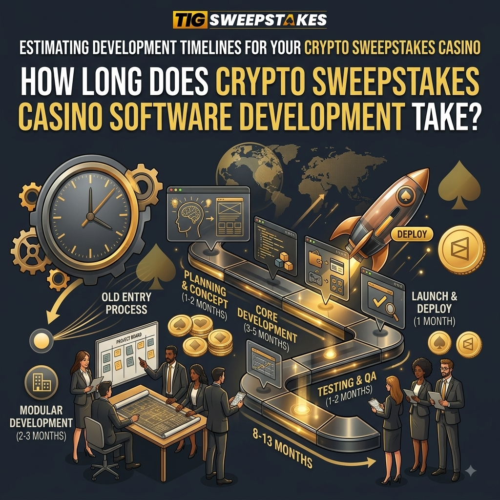 How Long Does Crypto Sweepstakes Casino Software Development Take?