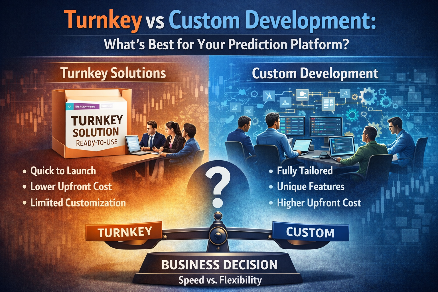 Turnkey vs Custom Development: What’s Best for Your Prediction Platform?