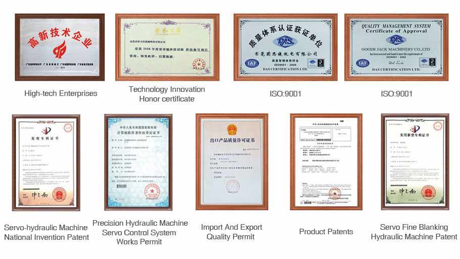 Hydraulic Press Certifications