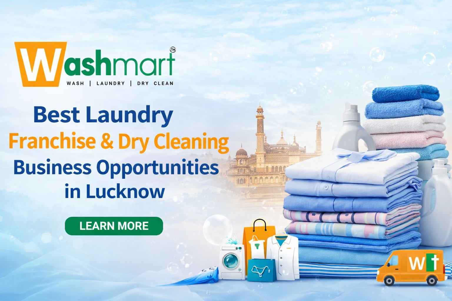Washmart Best Laundry Franchise & Dry Cleaning Business Opportunities in Lucknow