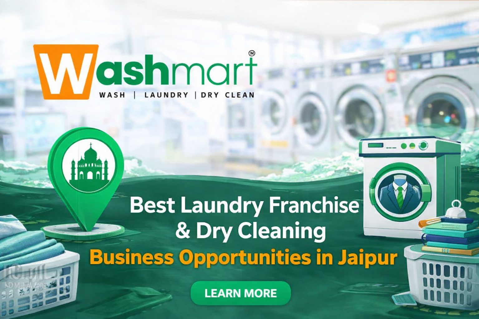 Washmart Best Laundry Franchise & Dry Cleaning Business Opportunities in Jaipur