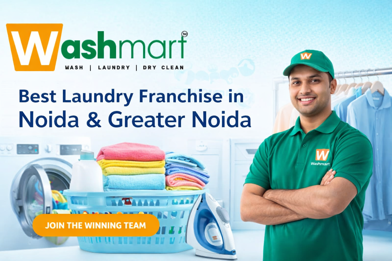 Washmart Best Laundry Franchise in Noida & Greate Noida – Start a Profitable Laundry Franchise Business
