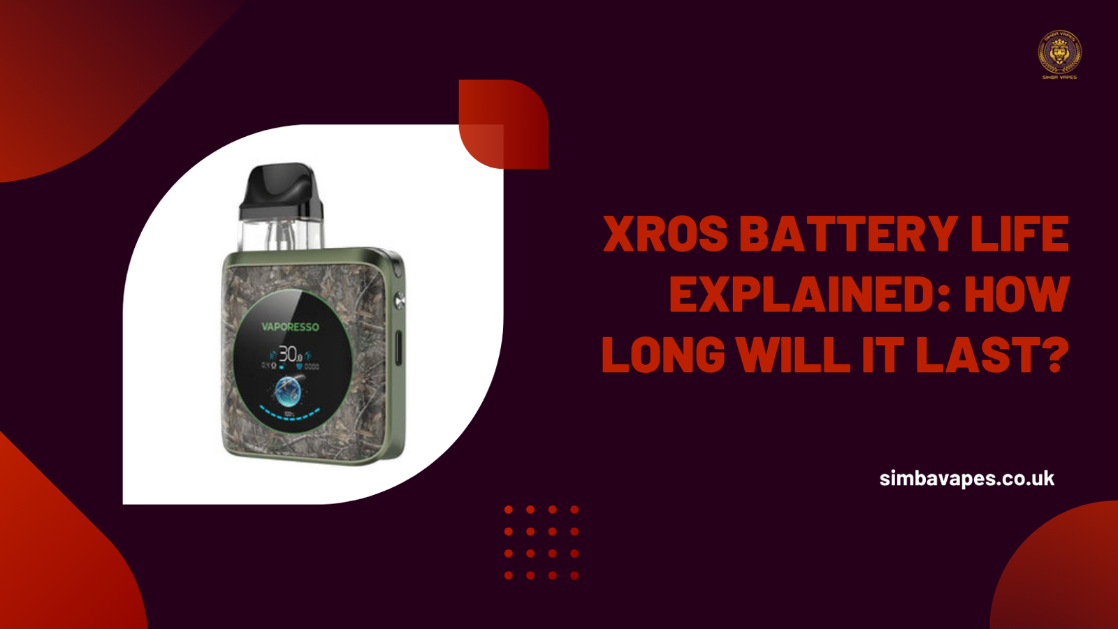 VAPORESSO XROS Battery Life Explained: How Long Will It Last?