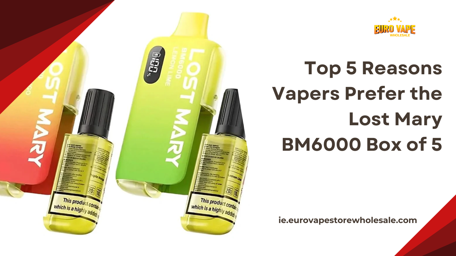 Top 5 Reasons Vapers Prefer the Lost Mary BM6000 Box of 5