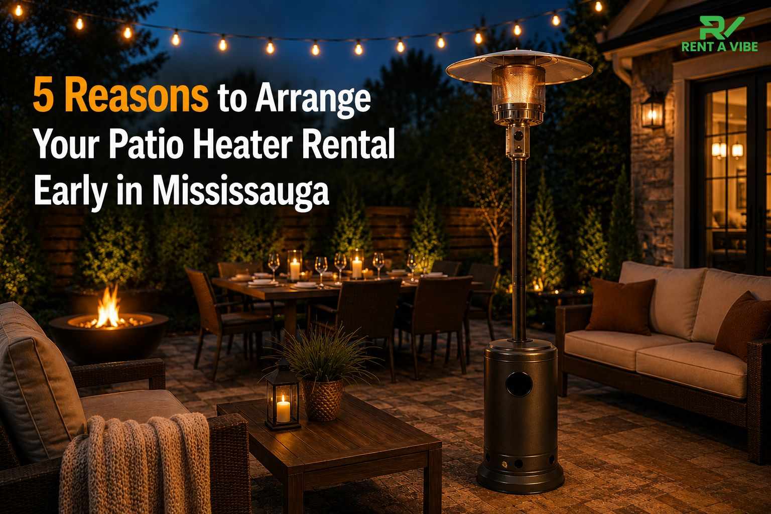 5 Reasons to Arrange Your Patio Heater Rental Early in Mississauga