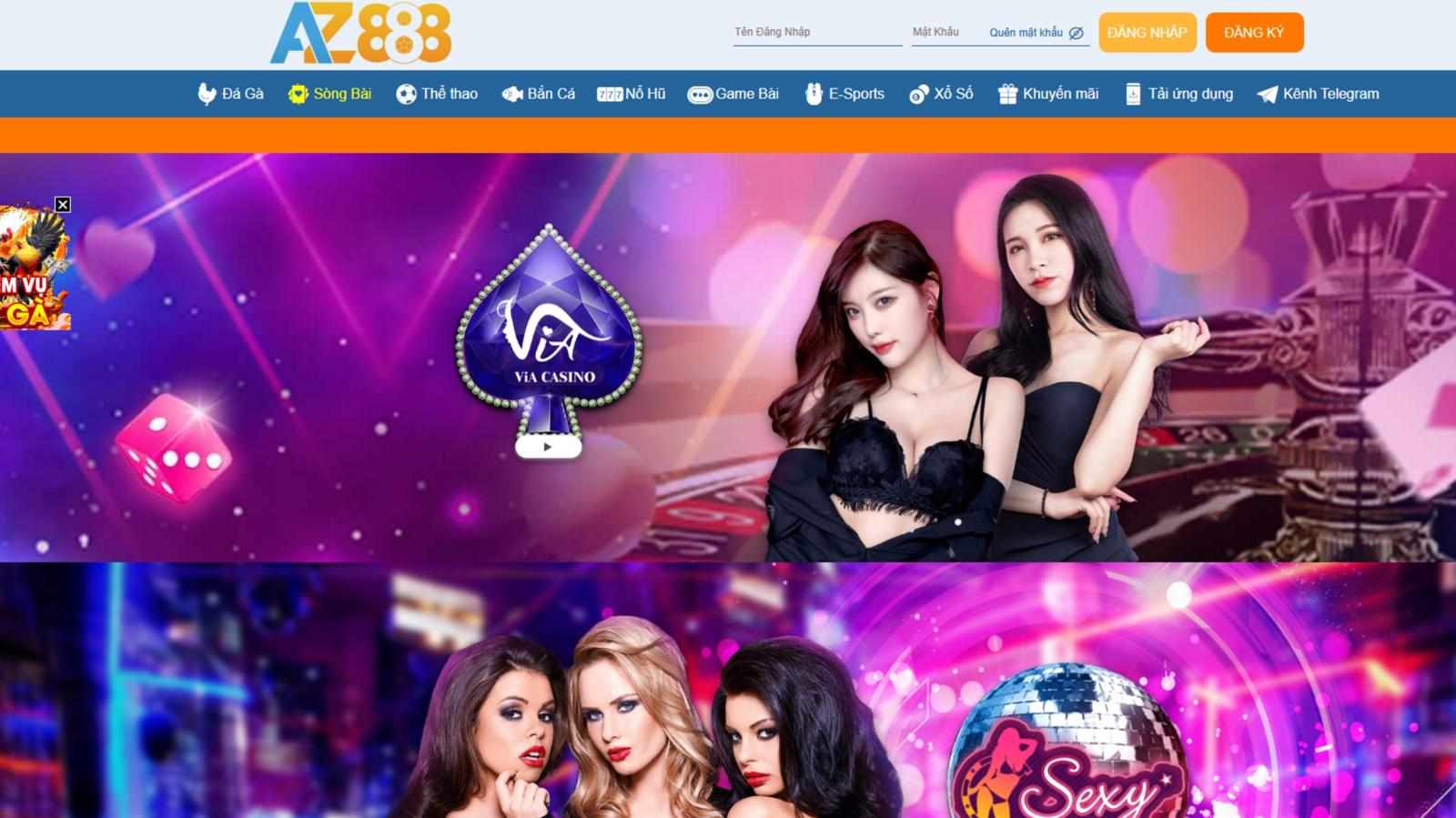 Casino AZ888 – Live Casino Được Kết Nối Từ Các Sòng Bạc Khắp Thế Giới