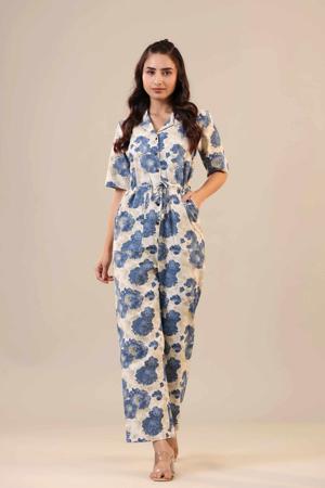 Jumpsuit - cotton jumpsuit women | cotton dungaree jumpsuit - jisora
